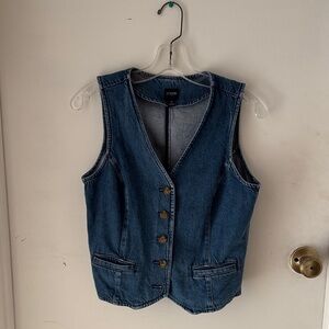 J. Crew Classic Blue Denim Vest